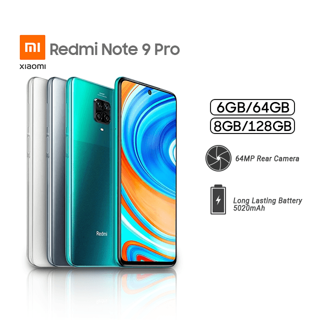 Xiaomi Redmi Note 9 Pro 6 64gb 8 128gb Dan Note 9 4 64gb 6 128gb New 100 Ori Garansi Resmi 1 Tahun
