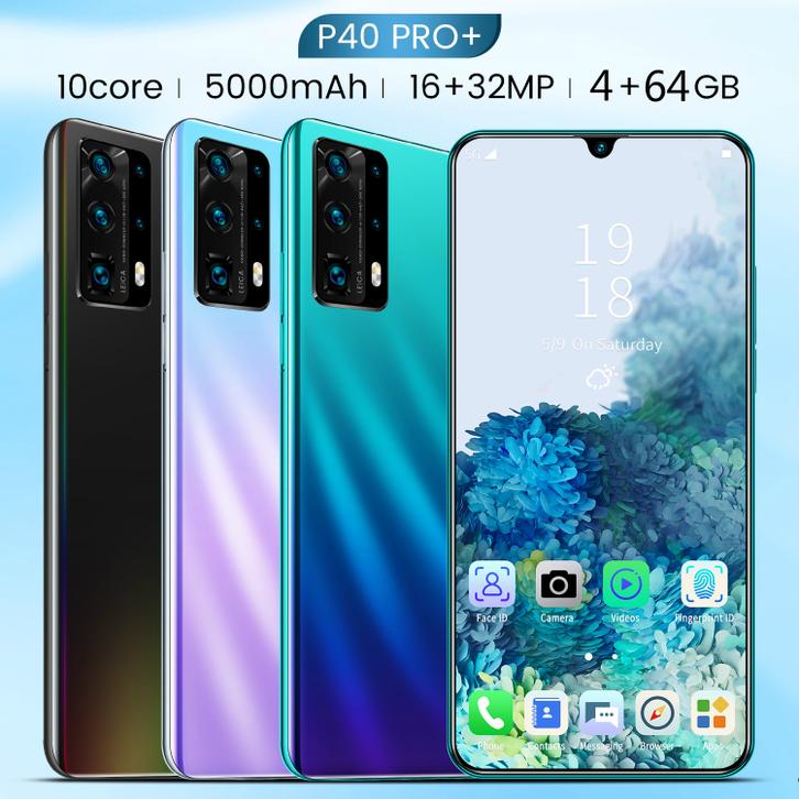 Niu P40pro Hp Android Murah 4gb Ram 64gb Rom 6 5inch Drop Screen Game Phone 10 Core Dual Sim Oversea Shipping Xiaomi Huawei Realme