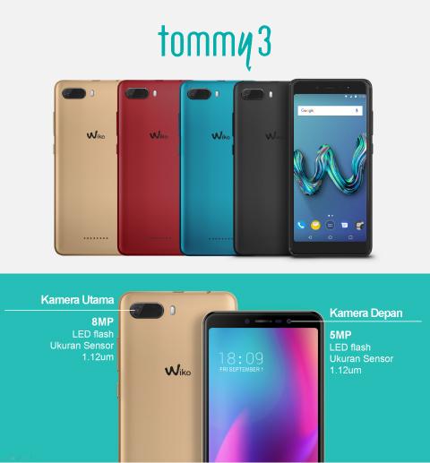Wiko Tommy 3 Black 5 45 1gb 16gb 8mp Camera Smartphone 4g Lte Fullview Display Garansi Resmi Wiko