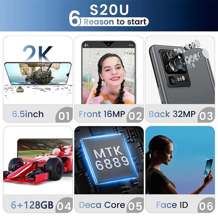 Murah Hp S20 Pro 4g 5g Ram 4gb Rom 64gb 6 5 Inch Android Smartphone Baru Handphone Bahasa Indonesia Ready Oversea Shipping