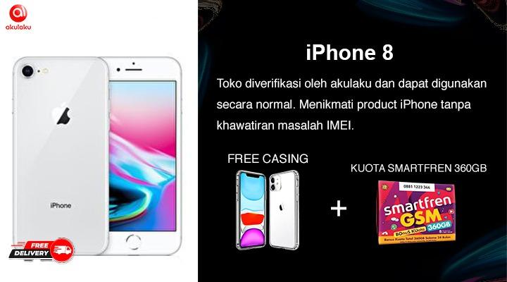 Iphone 8 64gb 256gb Fullset Second Original Mulus